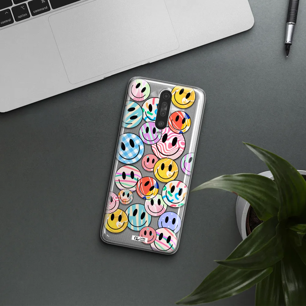 Colorful Smile Xiaomi Redmi K30 Clear TPU Case