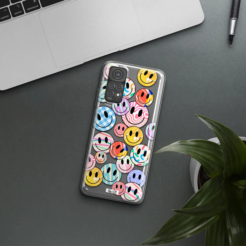 Colorful Smile Xiaomi Redmi Note 11 Clear TPU Case