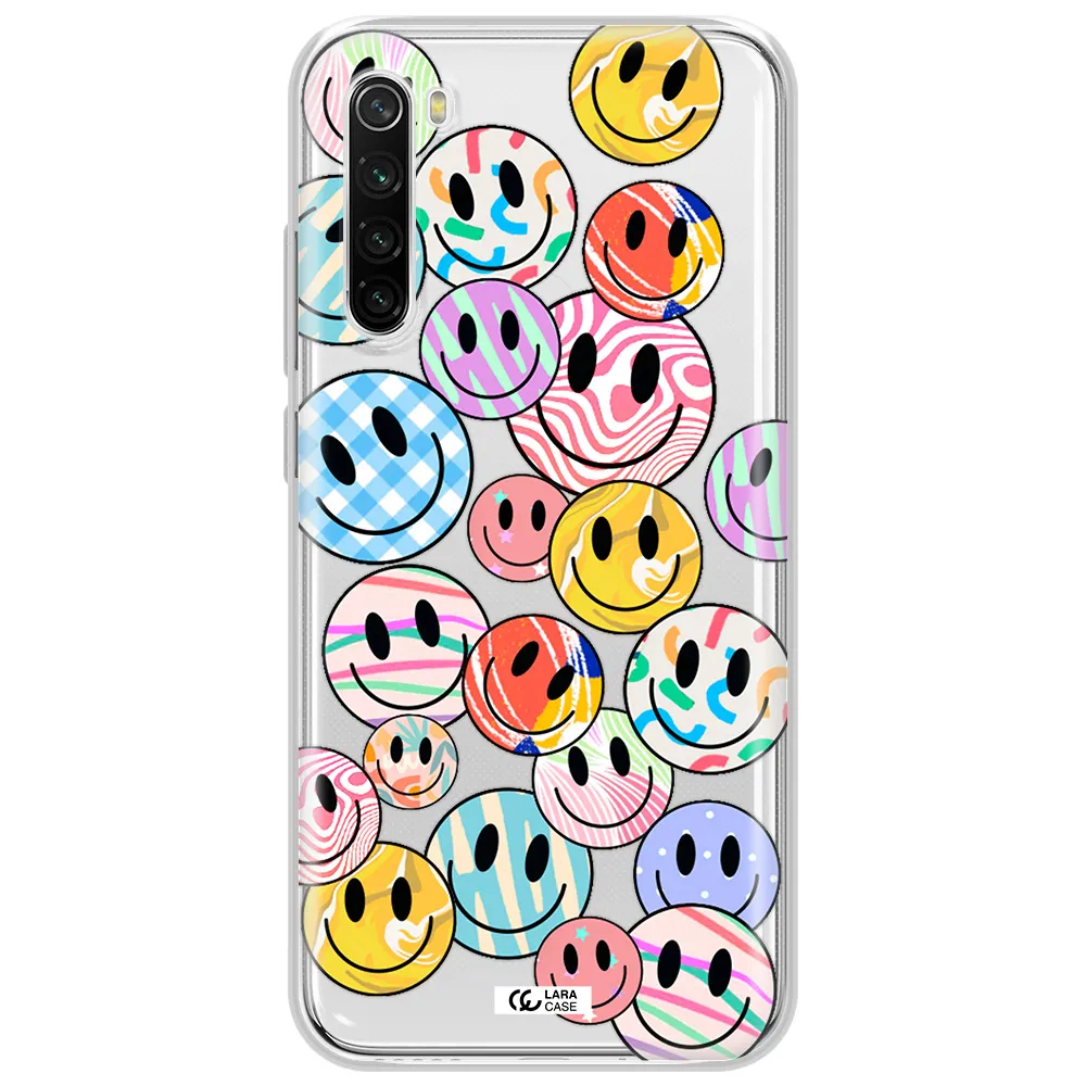 Colorful Smile Xiaomi Redmi Note 8T Clear Tpu Case