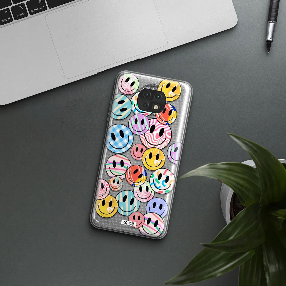 Colorful Smile Xiaomi Redmi Note 9T Clear Tpu Case