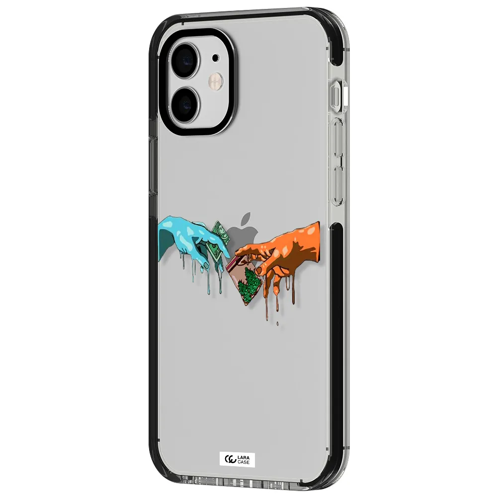Pass The Weed Apple iPhone 11 impact black border Case