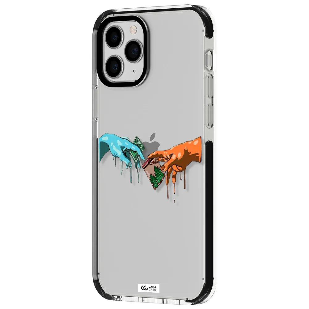 Pass The Weed Apple iPhone 11 pro impact black border Case
