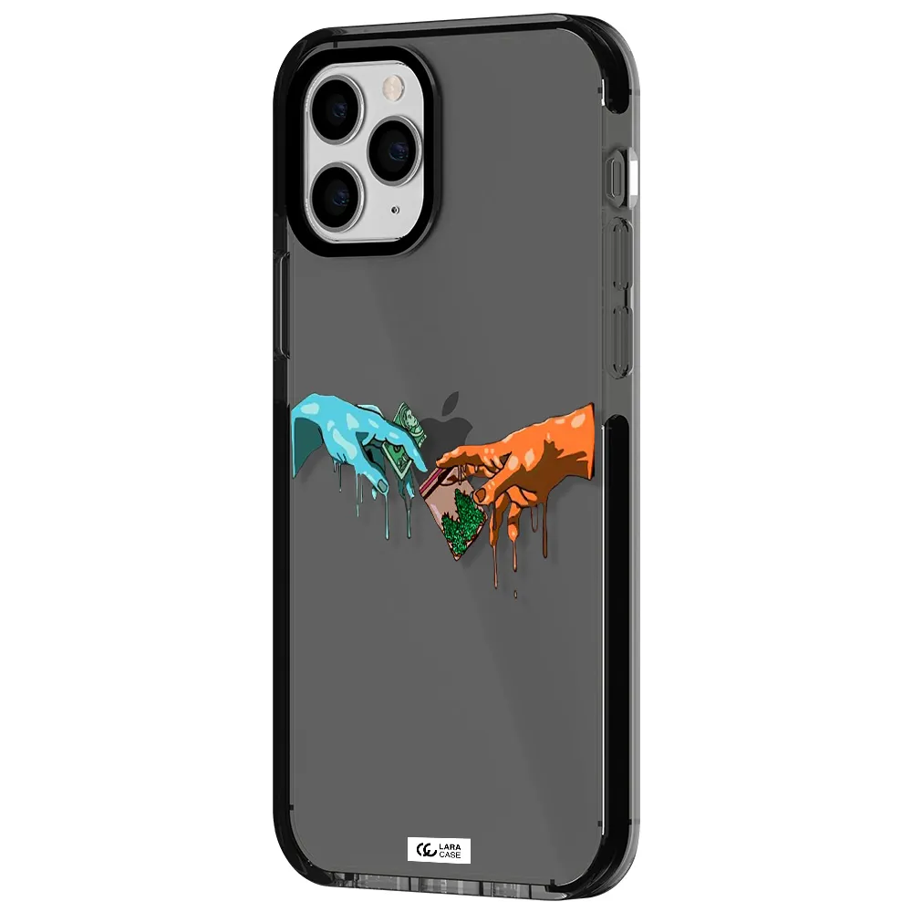 Pass The Weed Apple iPhone 11 pro max impact Smoke Black Case