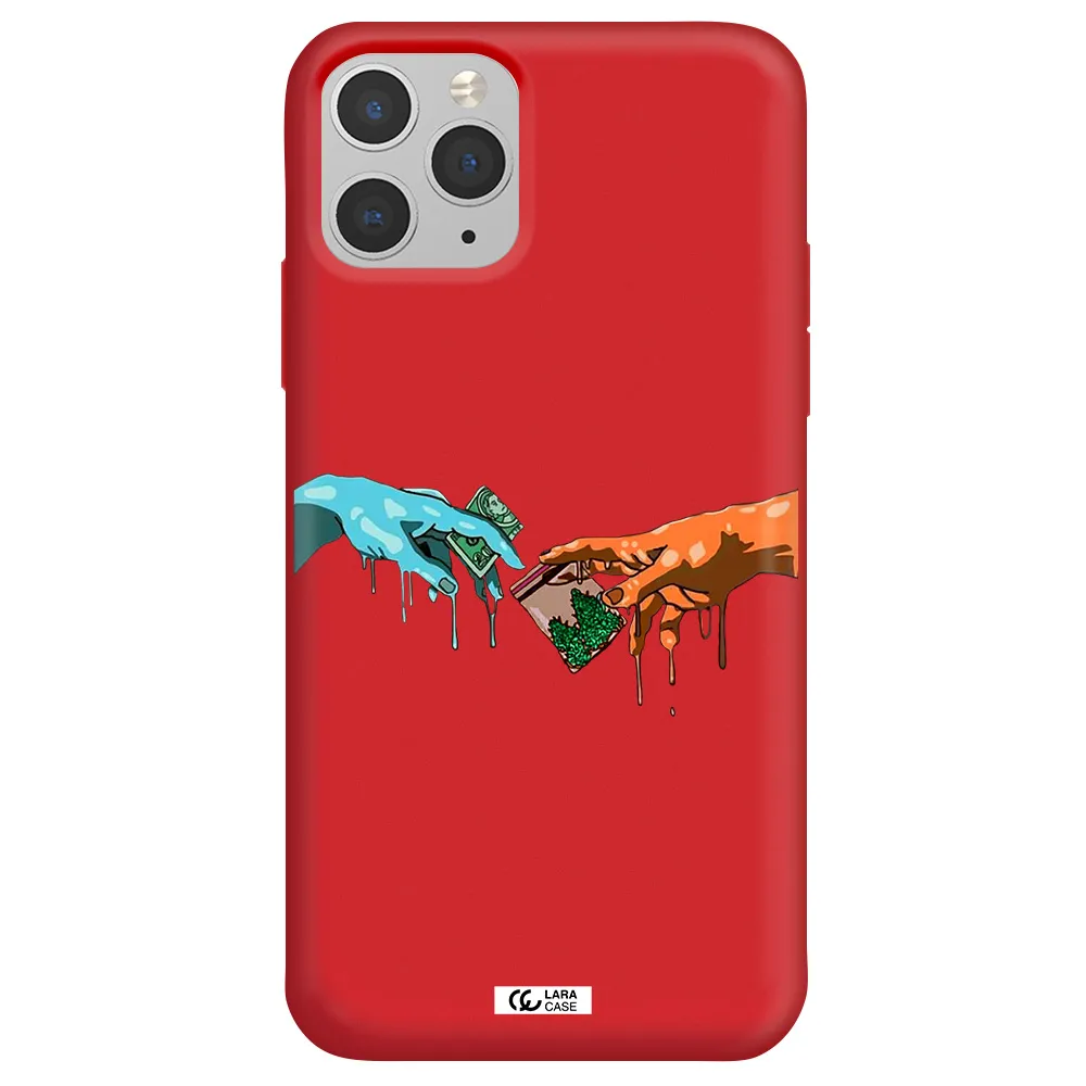 Pass The Weed Apple iPhone 11 pro max Silicone Imperial Red Case