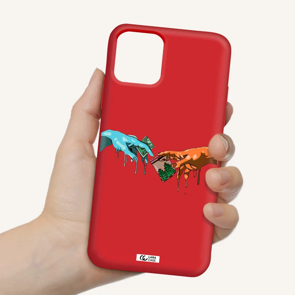 Pass The Weed Apple iPhone 11 pro max Silicone Imperial Red Case