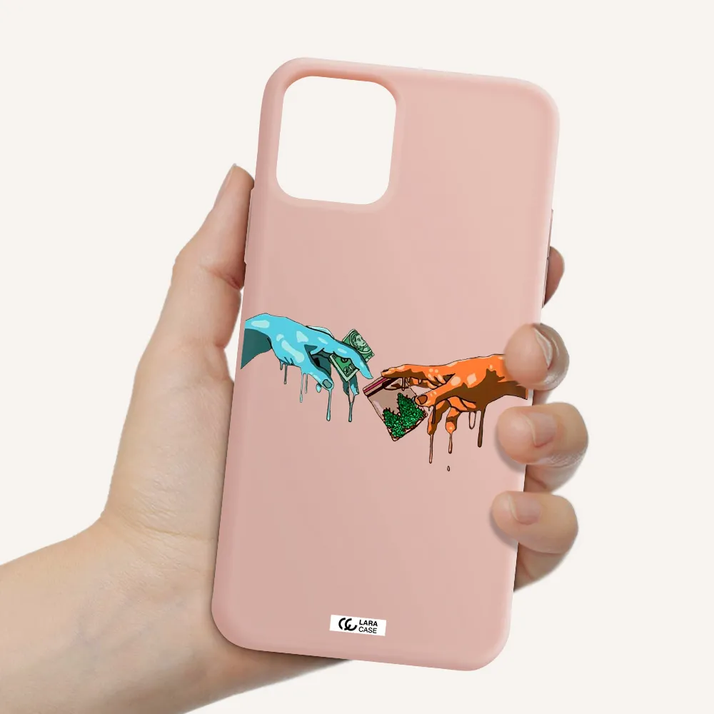 Pass The Weed Apple iPhone 11 pro max Silicone pastel pink Case