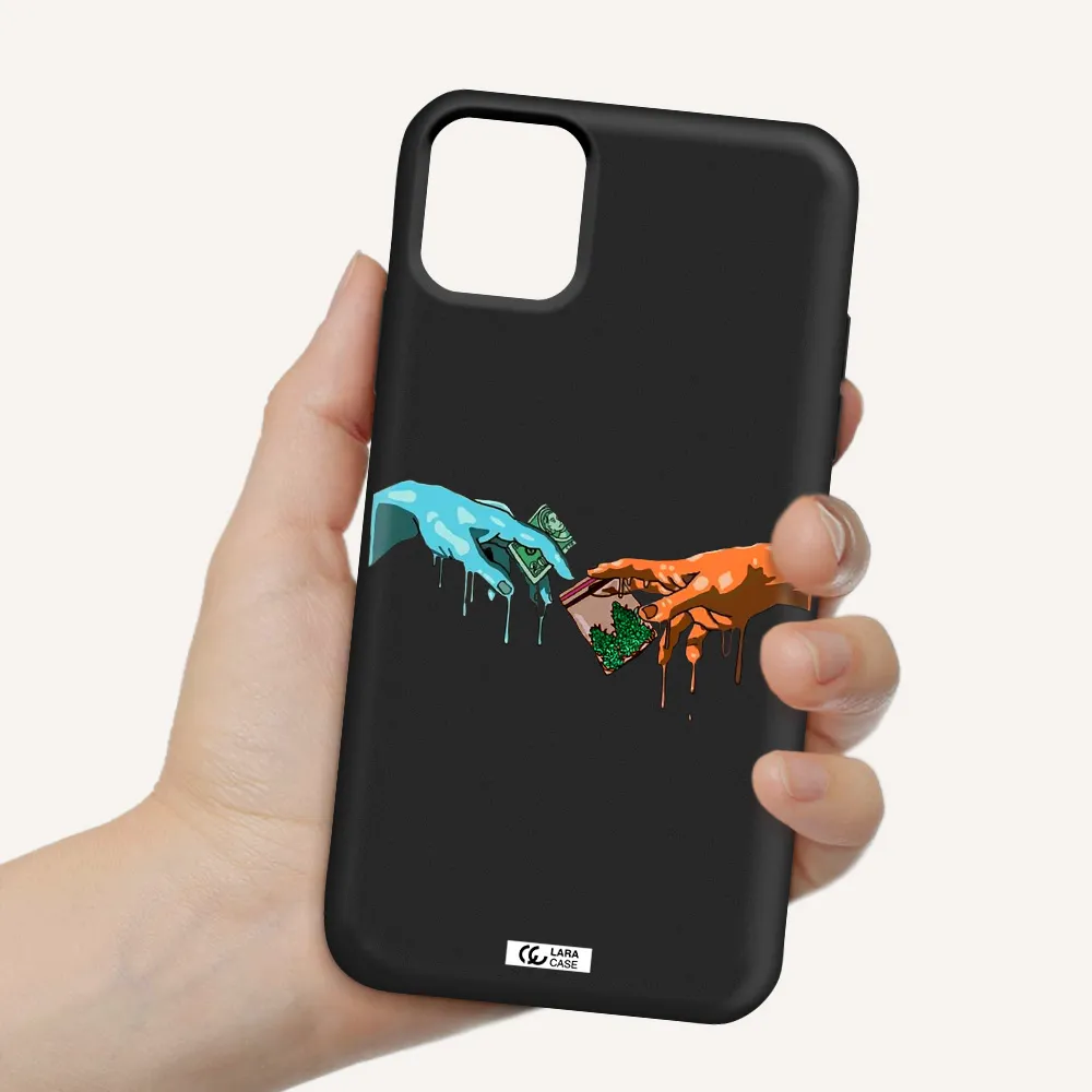 Pass The Weed Apple iPhone 11 Silicone black Case
