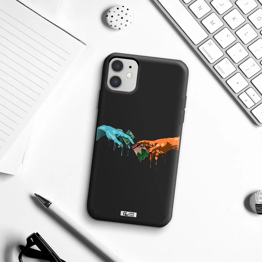 Pass The Weed Apple iPhone 11 Silicone black Case