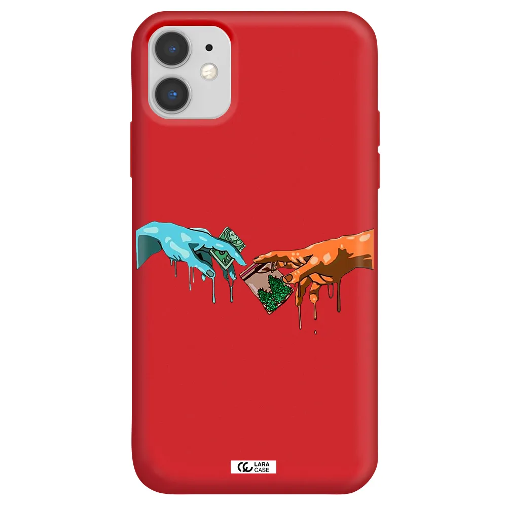 Pass The Weed Apple iPhone 11 Silicone Imperial Red Case