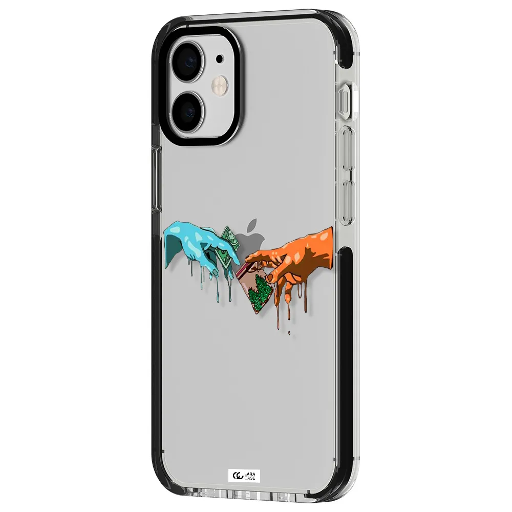 Pass The Weed Apple iPhone 12 mini impact black border Case