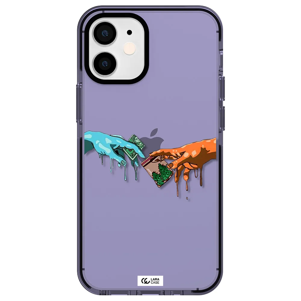 Pass The Weed Apple iPhone 12 mini impact Lilac Case