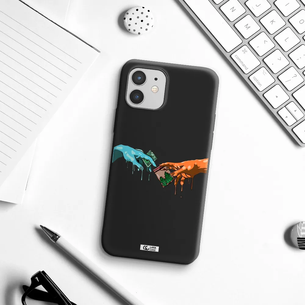 Pass The Weed Apple iPhone 12 mini Silicone black Case