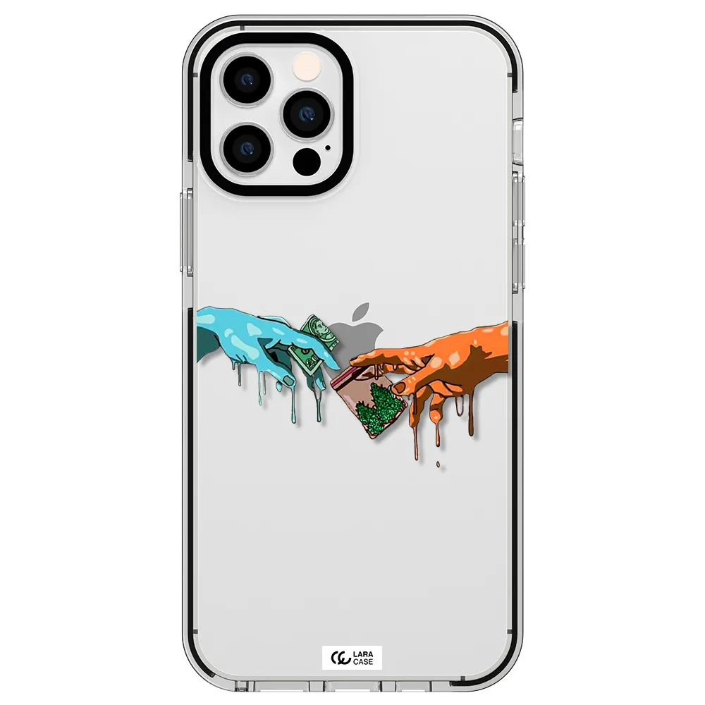 Pass The Weed Apple iPhone 12 pro impact black border Case