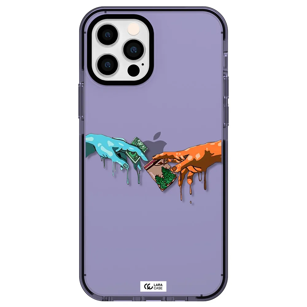Pass The Weed Apple iPhone 12 pro impact Lilac Case