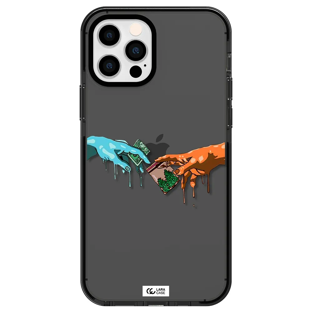 Pass The Weed Apple iPhone 12 pro impact Smoke Black Case