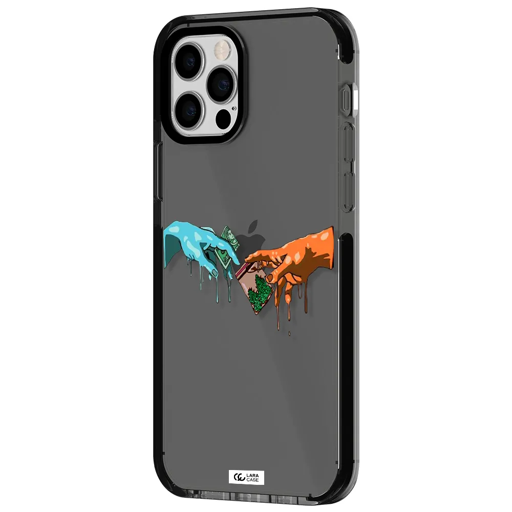 Pass The Weed Apple iPhone 12 pro impact Smoke Black Case