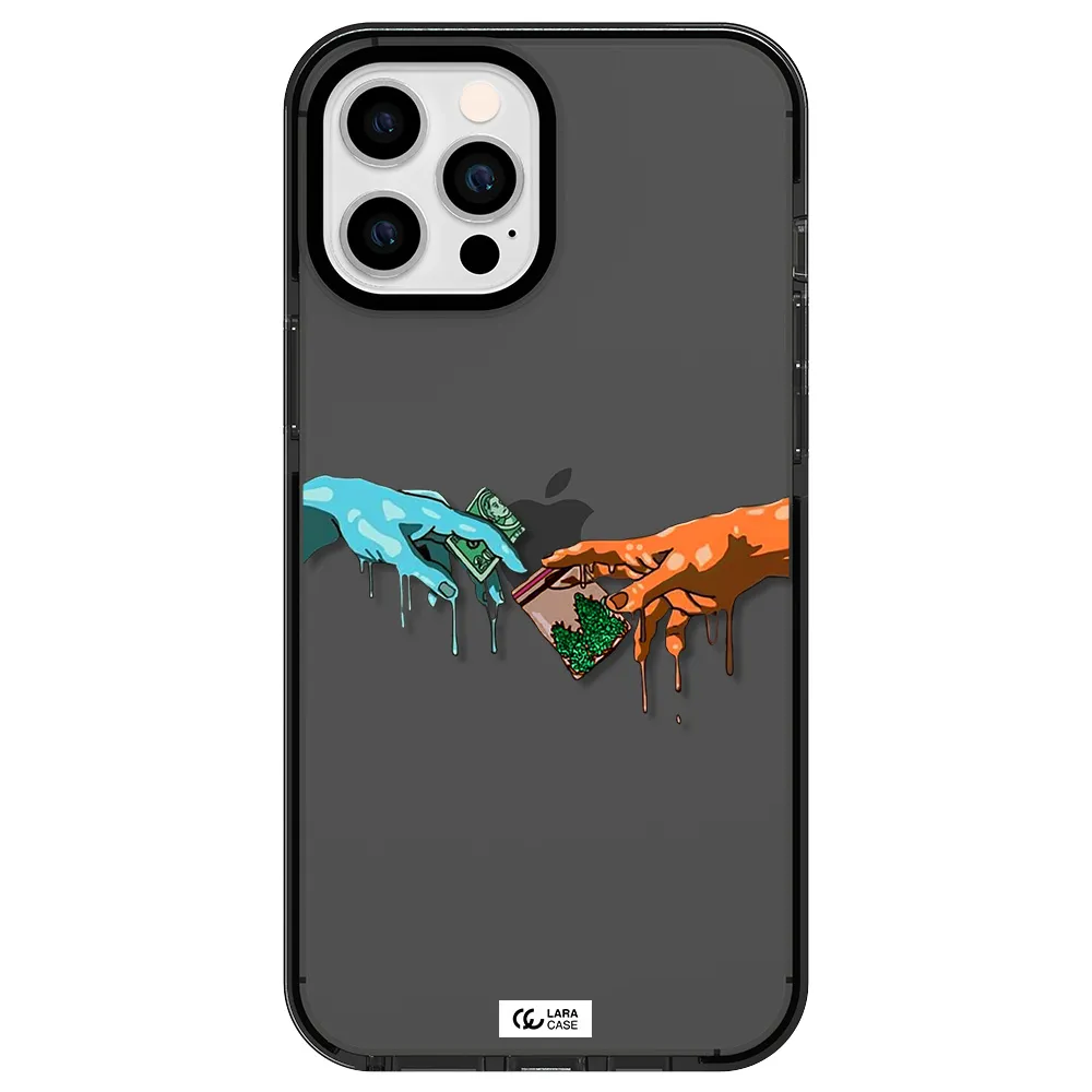 Pass The Weed Apple iPhone 12 pro max impact Smoke Black Case