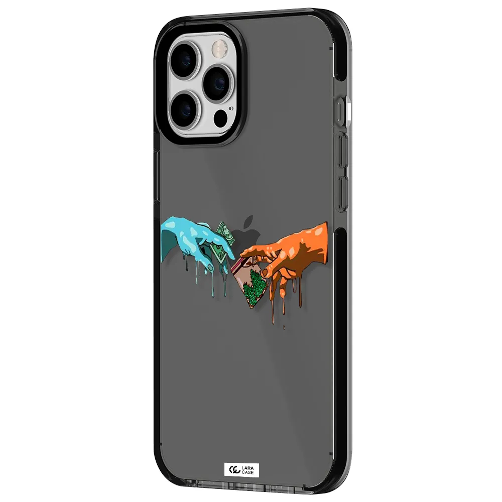 Pass The Weed Apple iPhone 12 pro max impact Smoke Black Case