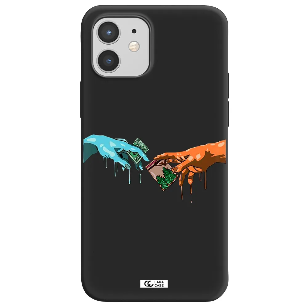 Pass The Weed Apple iPhone 12 Silicone black Case