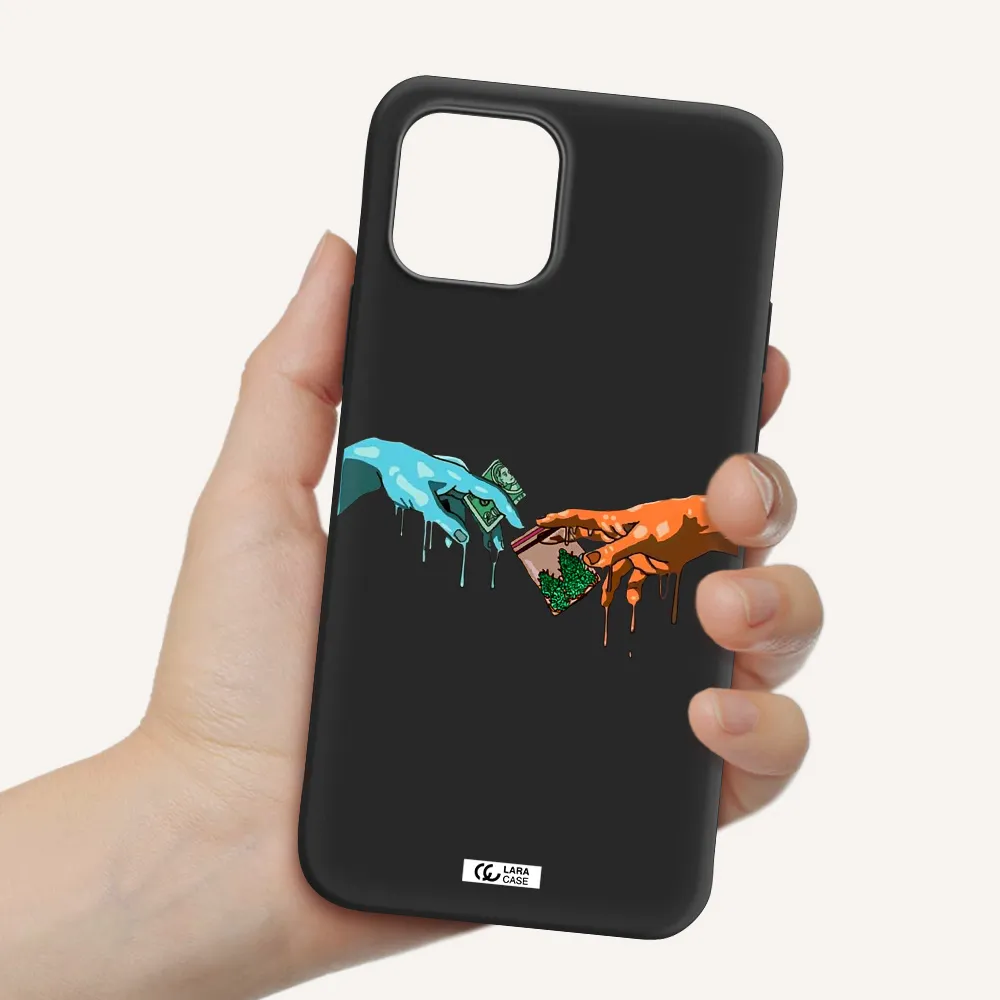 Pass The Weed Apple iPhone 12 Silicone black Case