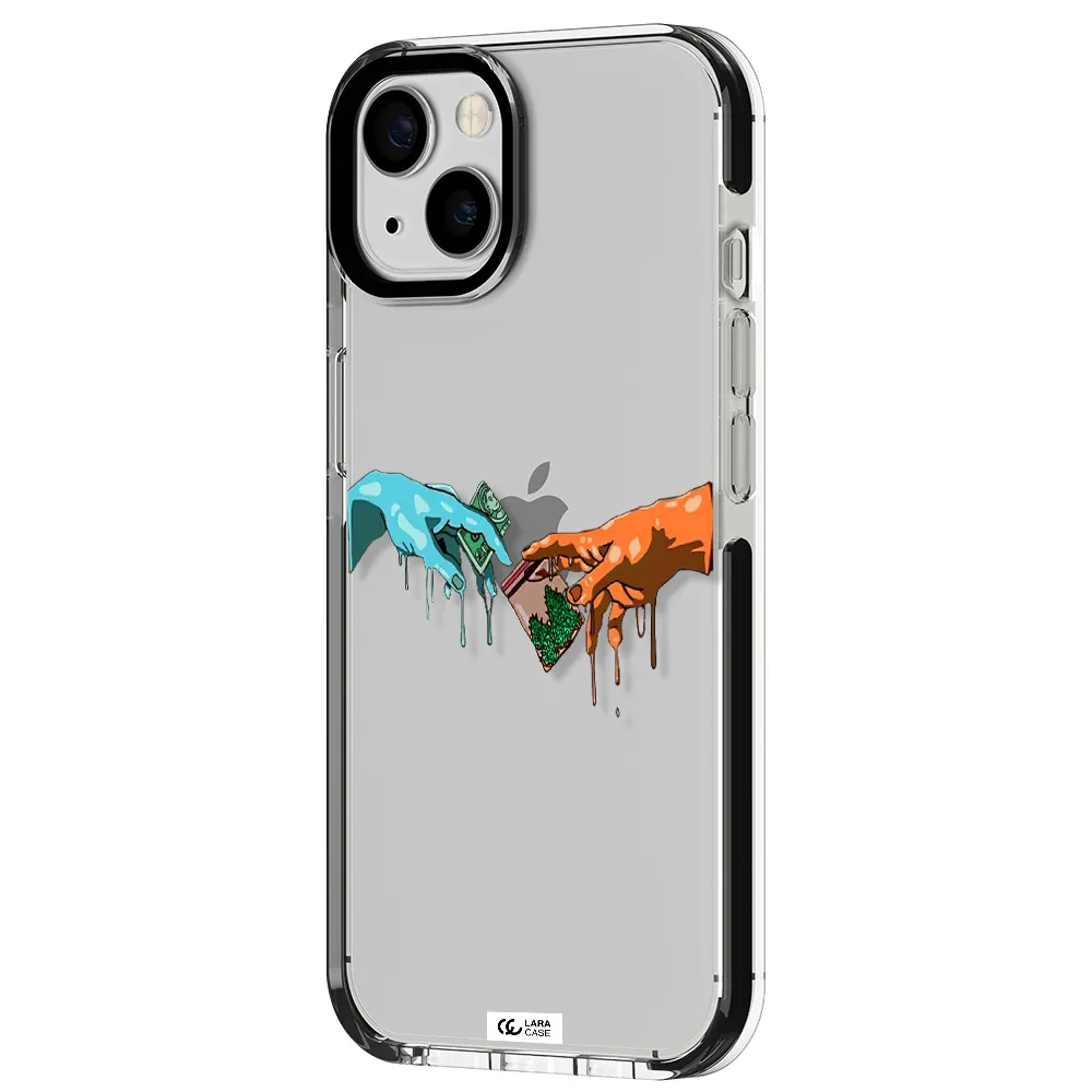 Pass The Weed Apple iPhone 13 impact black border Case