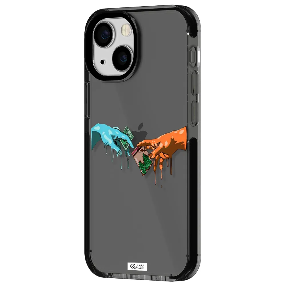 Pass The Weed Apple iPhone 13 mini impact Smoke Black Case