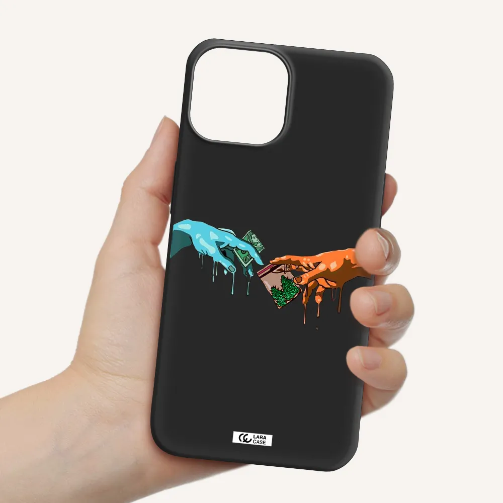 Pass The Weed Apple iPhone 13 mini Silicone black Case