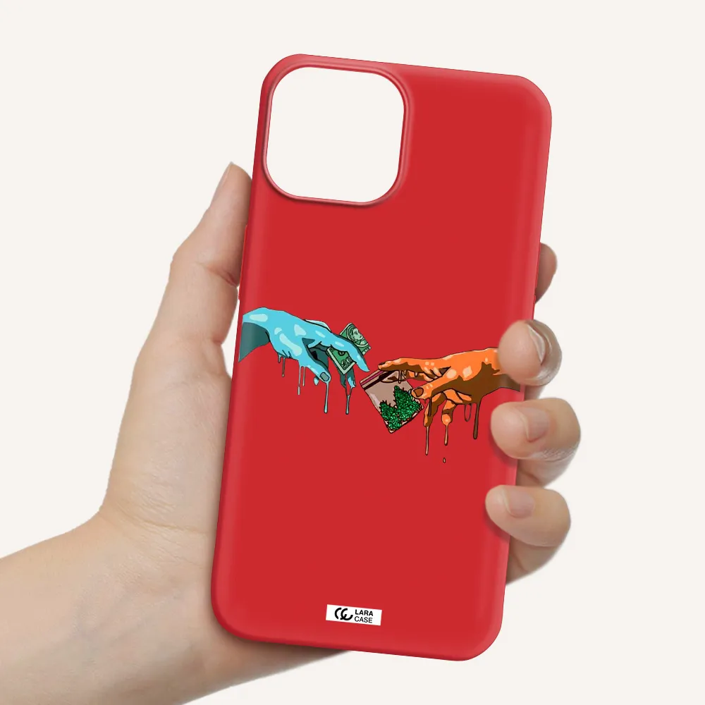 Pass The Weed Apple iPhone 13 mini Silicone Imperial Red Case