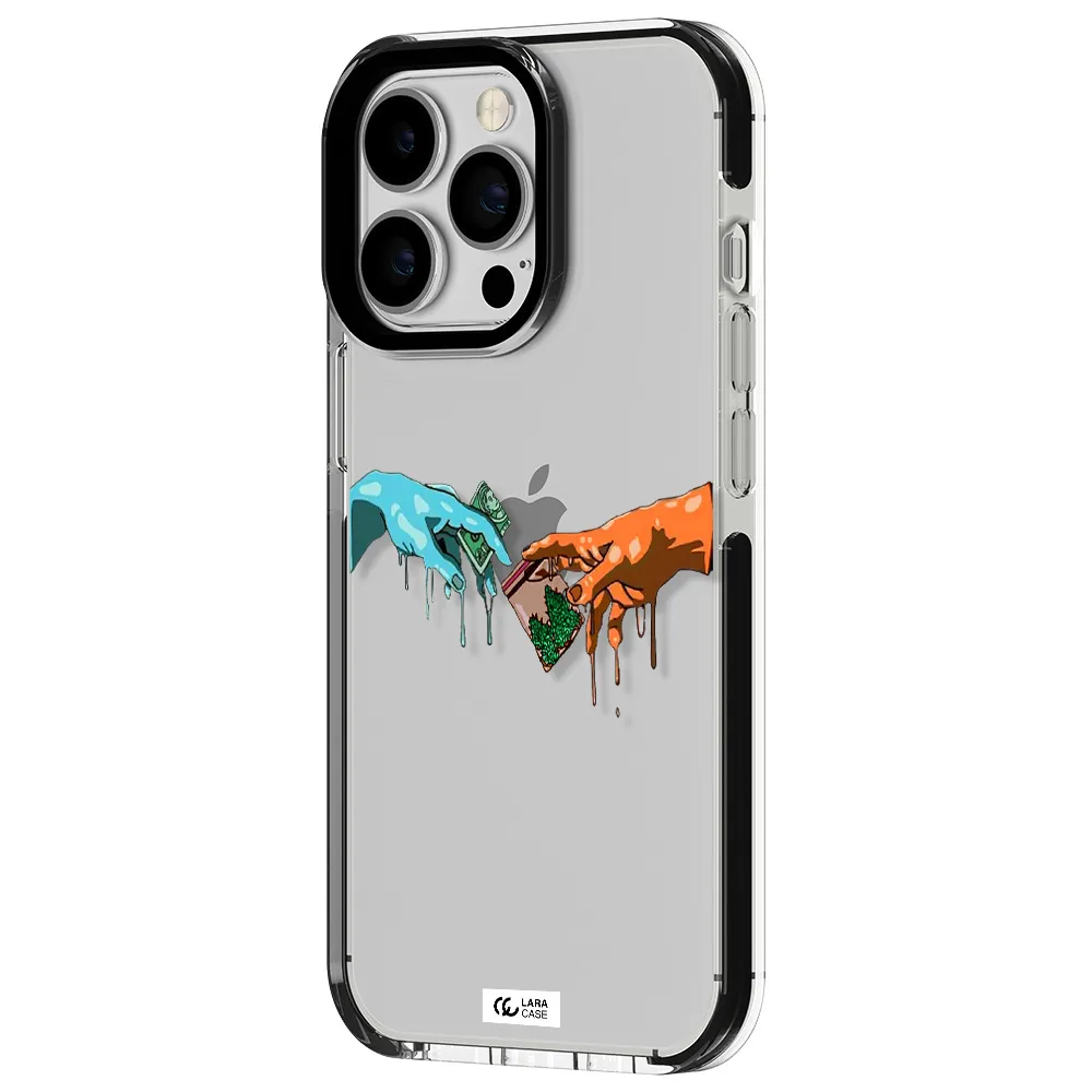 Pass The Weed Apple iPhone 13 Pro impact black border Case