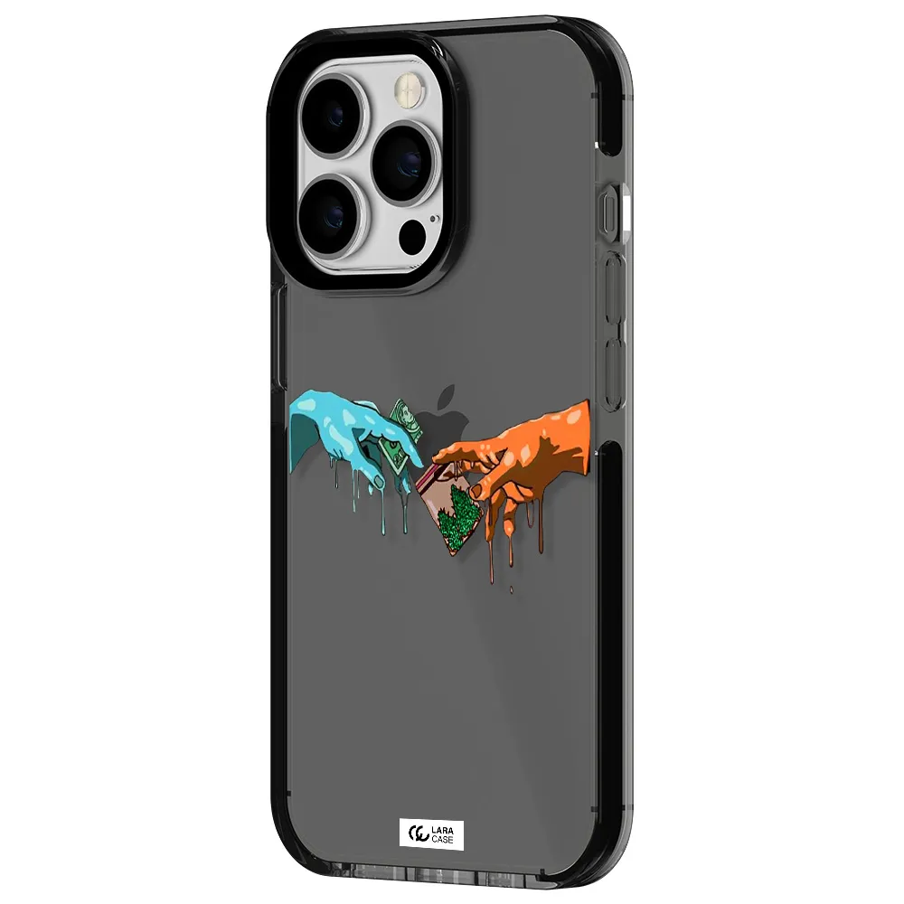 Pass The Weed Apple iPhone 13 Pro impact Smoke Black Case