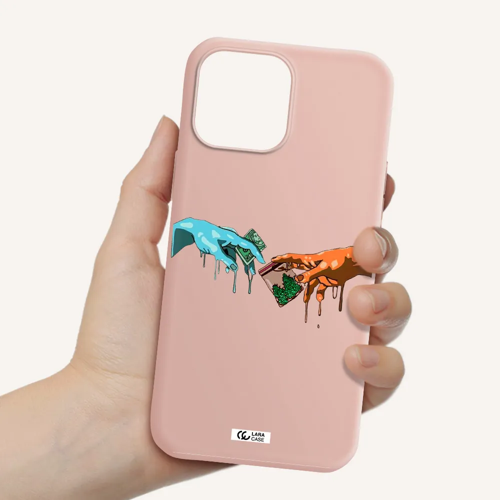 Pass The Weed Apple iPhone 13 Pro Silicone pastel pink Case