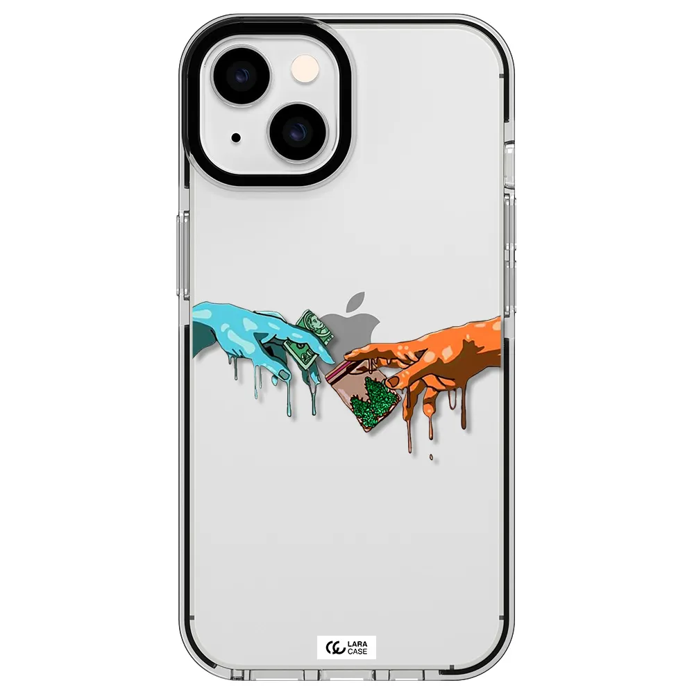 Pass The Weed Apple iPhone 14 impact black border Case