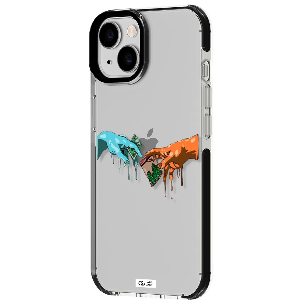 Pass The Weed Apple iPhone 14 impact black border Case