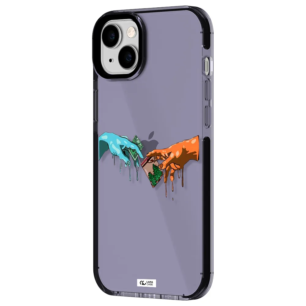 Pass The Weed Apple iPhone 14 plus impact Lilac Case