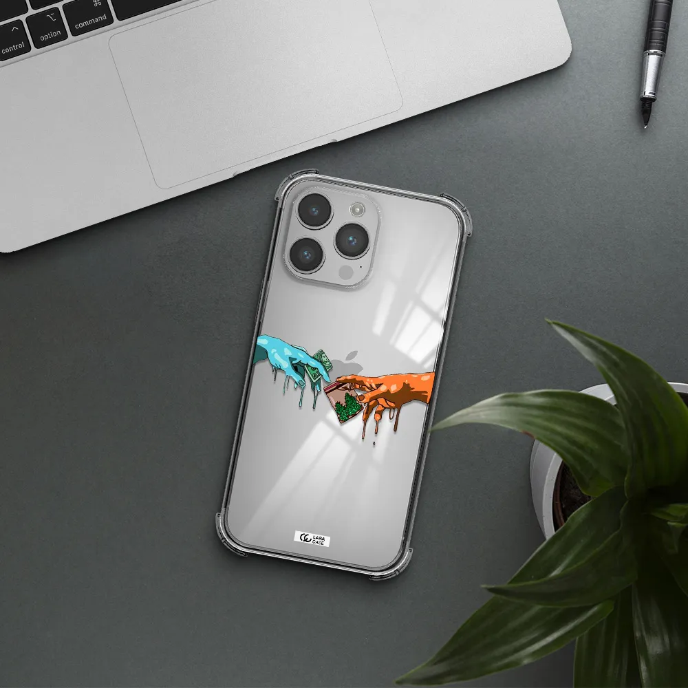 Pass The Weed Apple iPhone 14 pro Clear PC Case