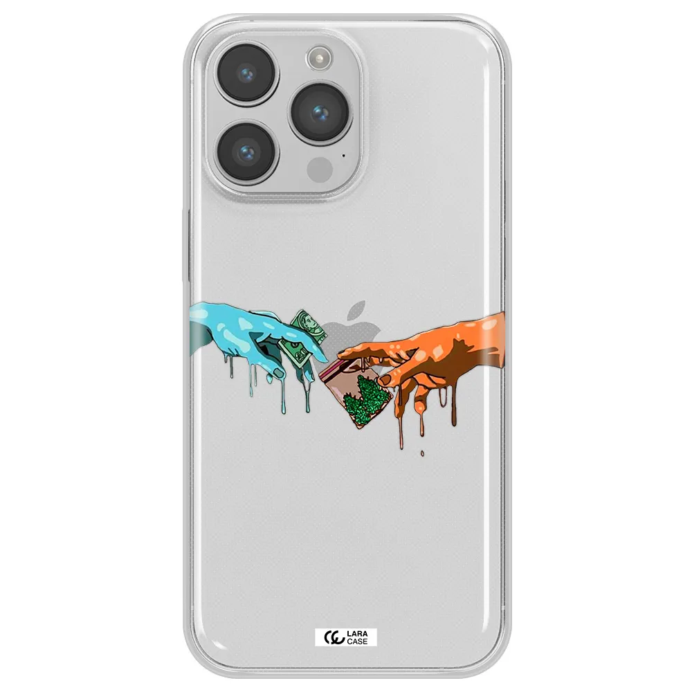 Pass The Weed Apple iPhone 14 pro Clear TPU Case