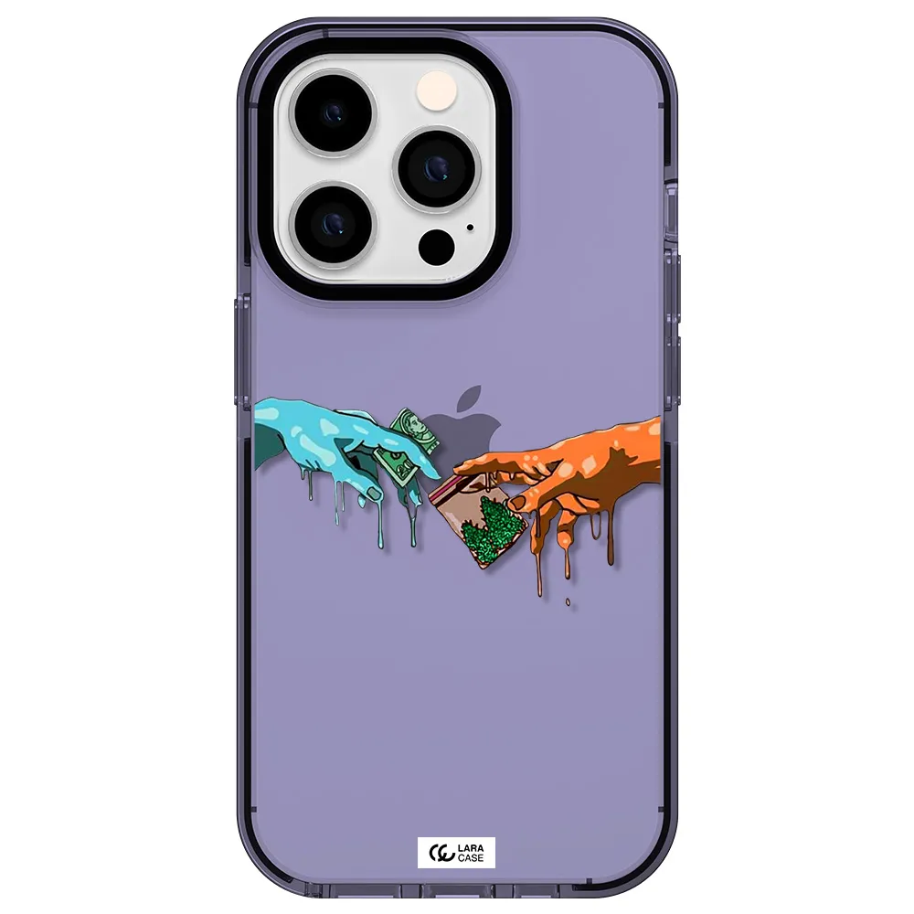 Pass The Weed Apple iPhone 14 pro impact Lilac Case
