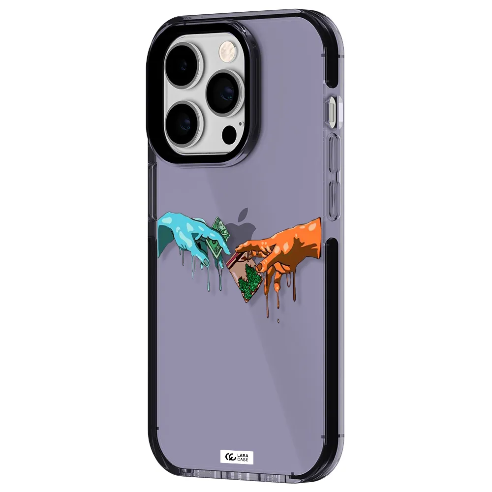 Pass The Weed Apple iPhone 14 pro impact Lilac Case