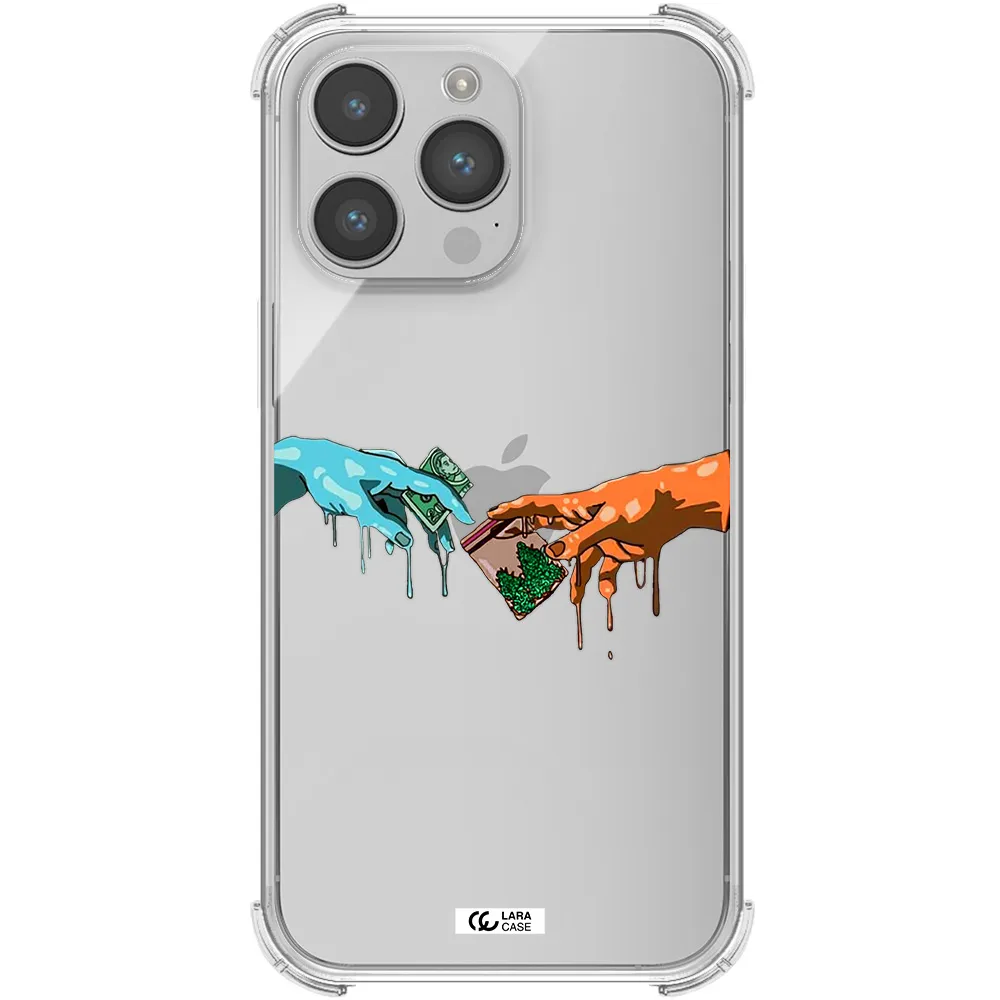 Pass The Weed Apple iPhone 14 pro max Clear PC Case