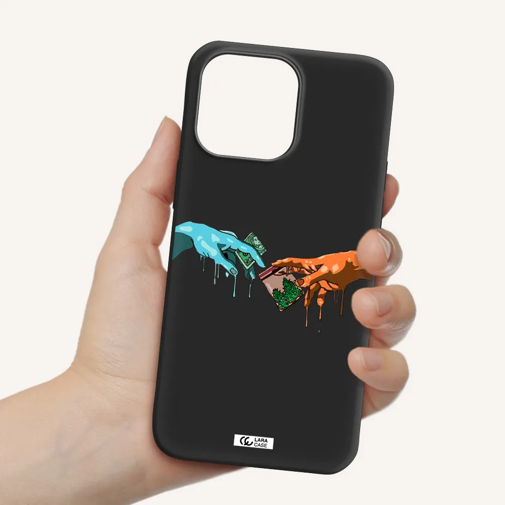 Pass The Weed Apple iPhone 14 pro max Silicone black Case