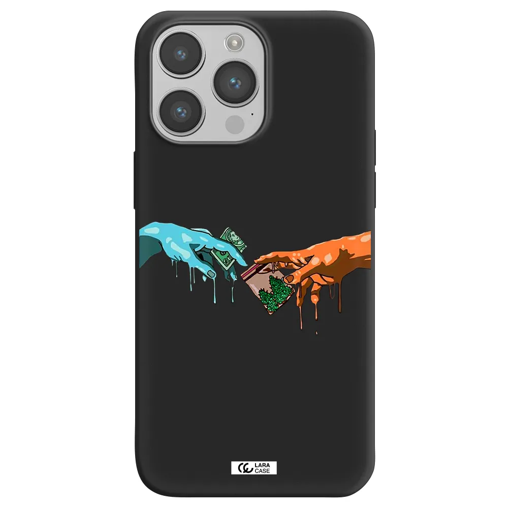 Pass The Weed Apple iPhone 14 pro Silicone black Case