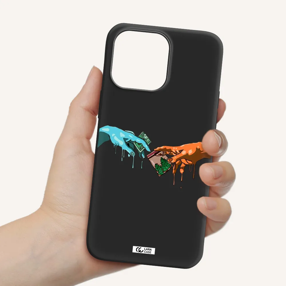 Pass The Weed Apple iPhone 14 pro Silicone black Case
