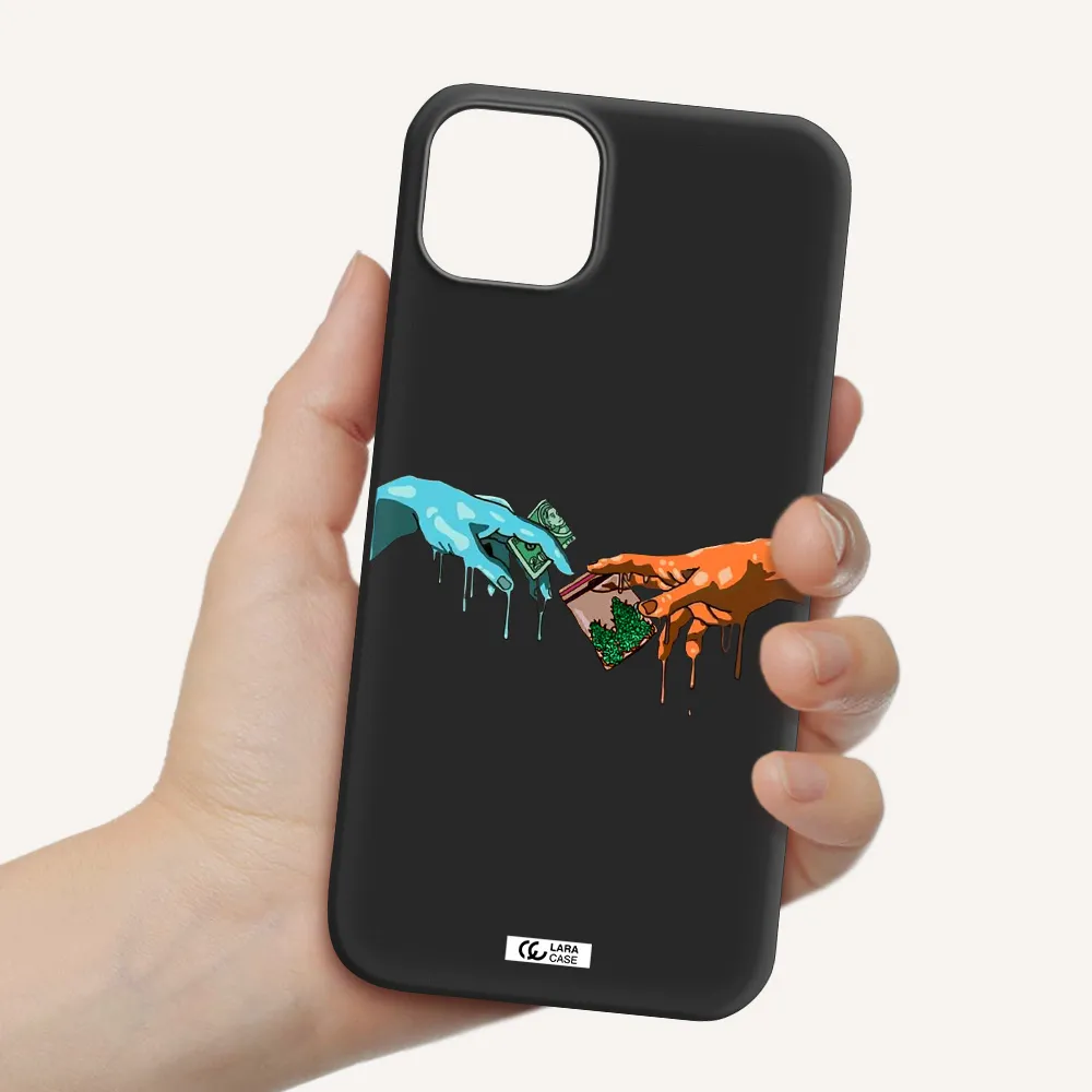Pass The Weed Apple iPhone 14 Silicone black Case