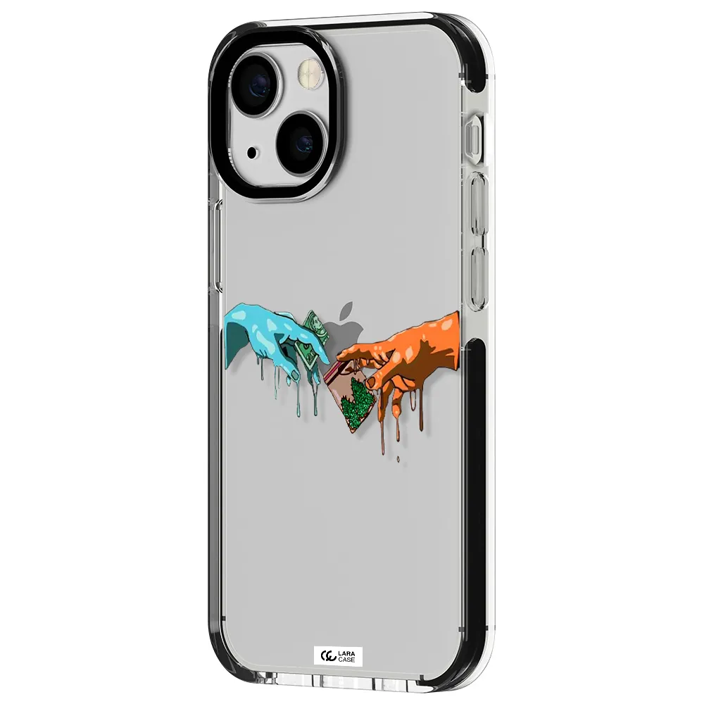 Pass The Weed Apple iPhone 15 impact black border Case