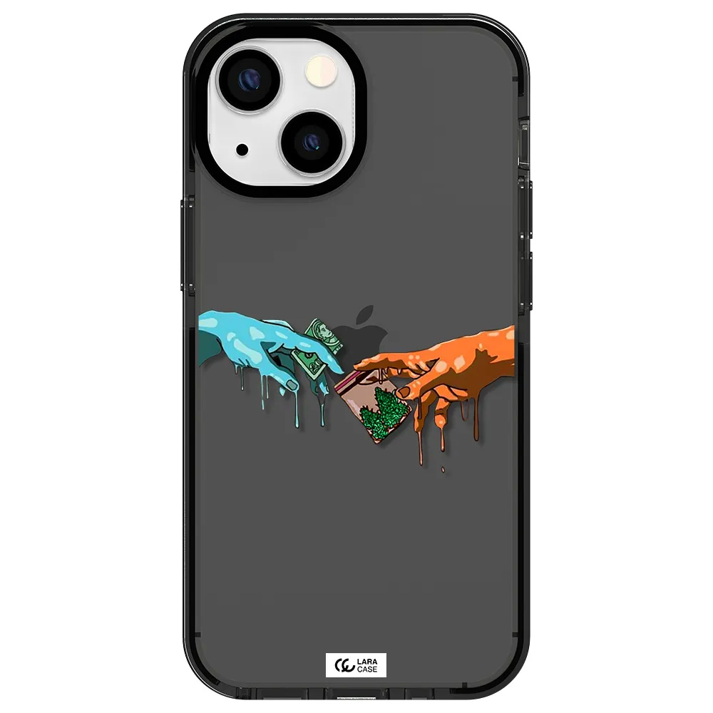 Pass The Weed Apple iPhone 15 impact Smoke Black Case