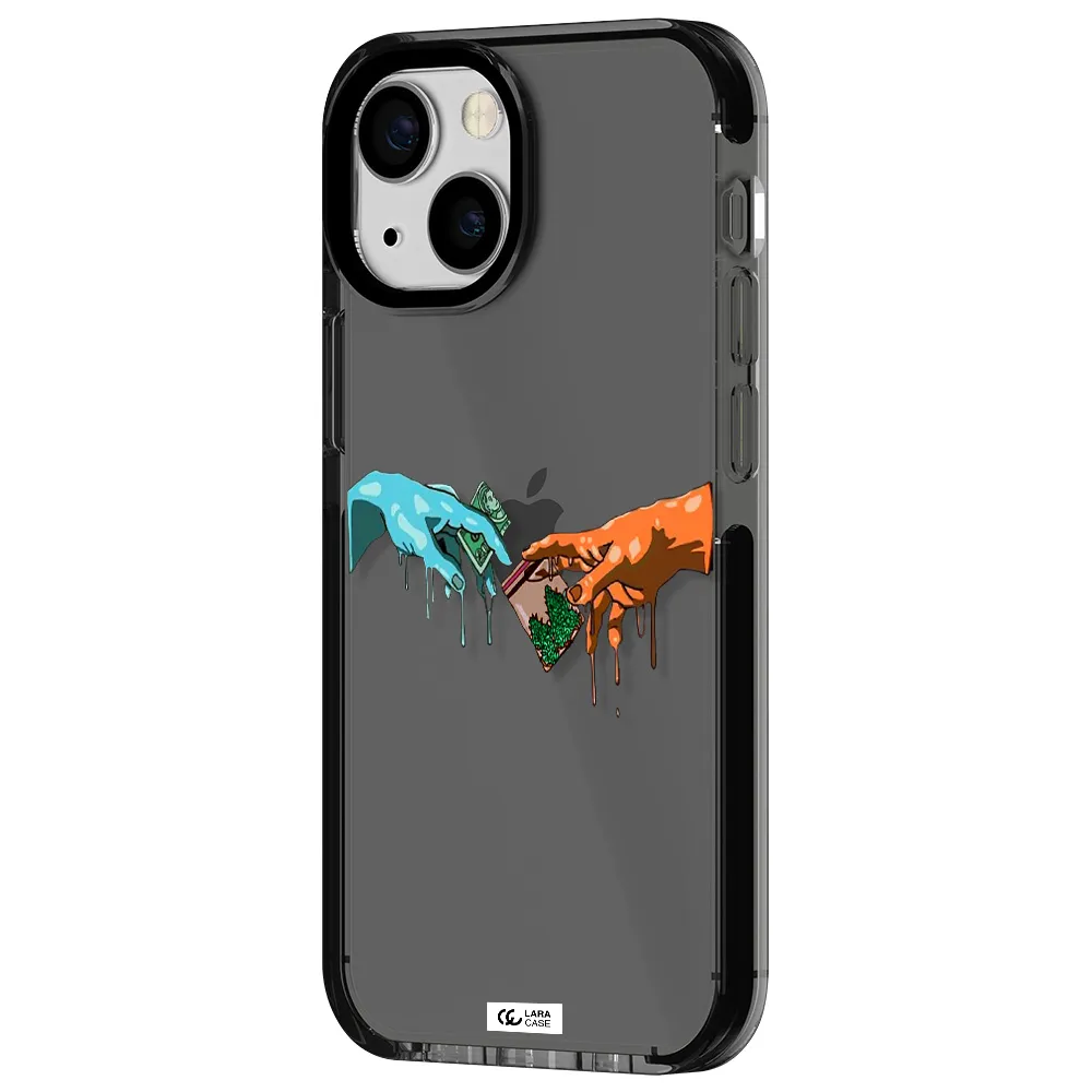 Pass The Weed Apple iPhone 15 impact Smoke Black Case
