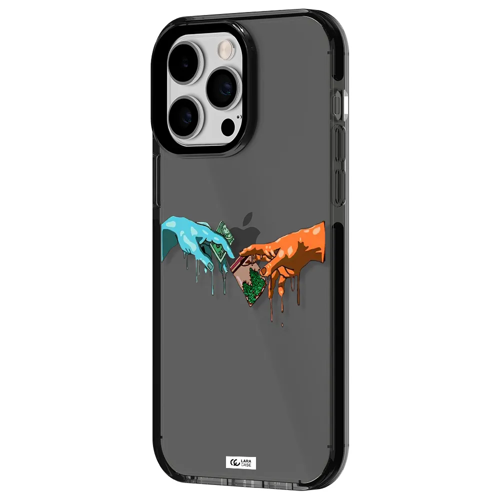 Pass The Weed Apple iPhone 15 Pro impact Smoke Black Case
