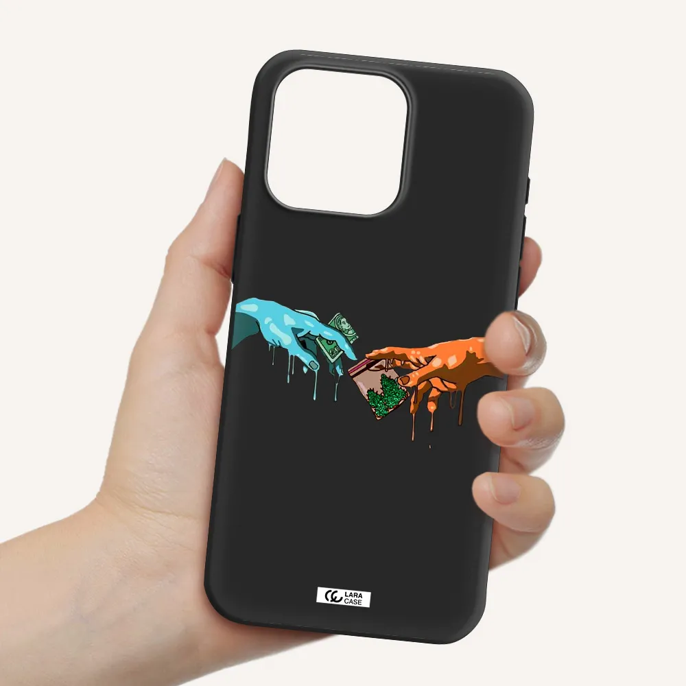 Pass The Weed Apple Iphone 15 Pro max Silicone black Case
