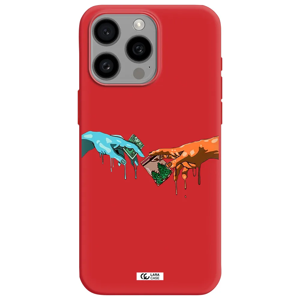 Pass The Weed Apple Iphone 15 Pro Max Silicone Imperial Red Case
