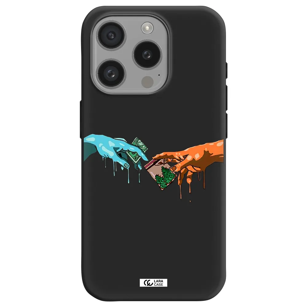 Pass The Weed Apple Iphone 15 Pro Silicone Black Case